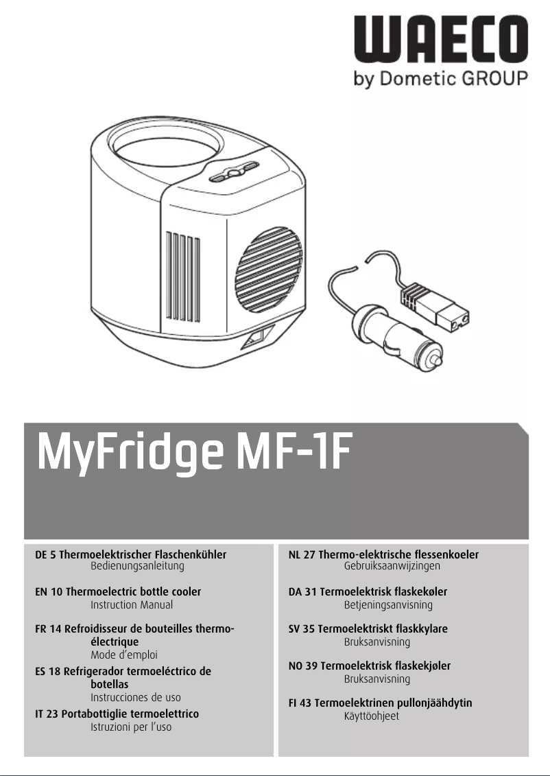 Página 1 del manual Manual de usuario Waeco MyFridge MF-1F