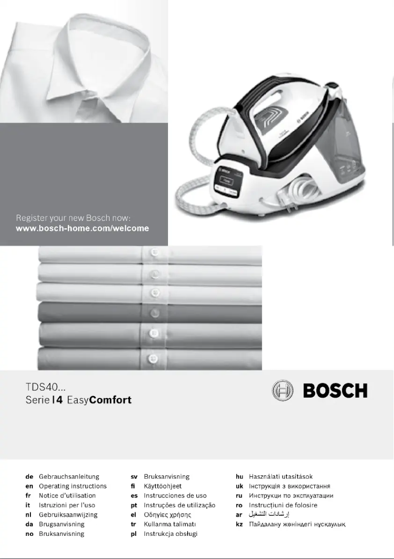 Page 1 de la notice Manuel utilisateur Bosch TDS4050