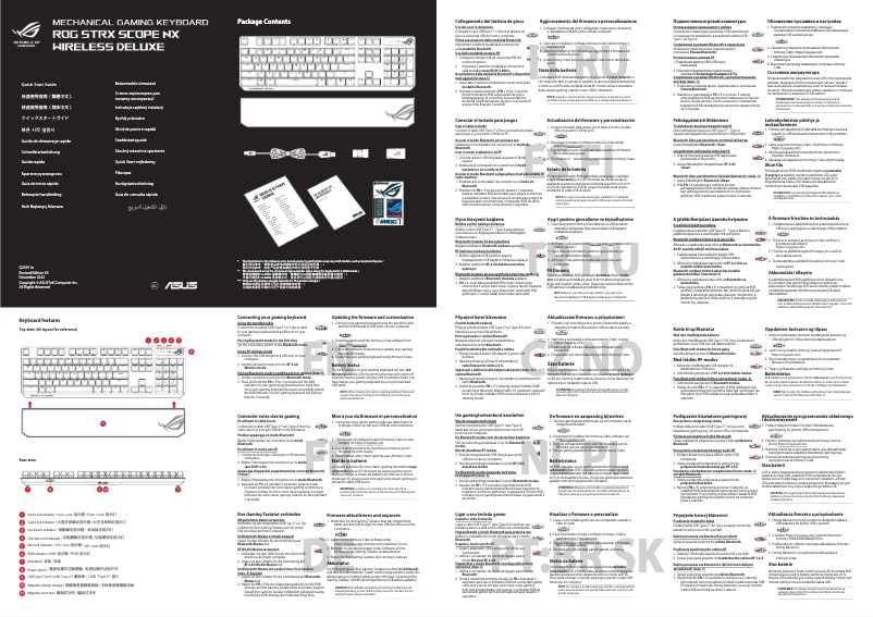 Image de la première page du manuel de l'appareil ROG Strix Scope NX Wireless Deluxe