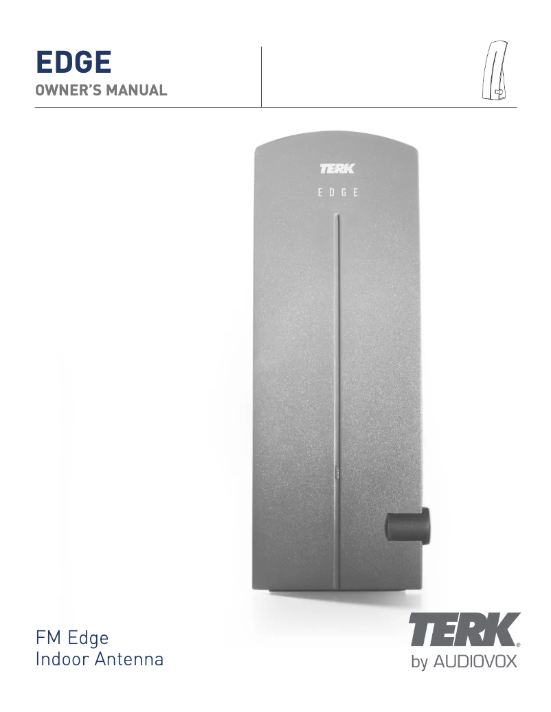 Page n°1 - Manuel utilisateur Terk Edge