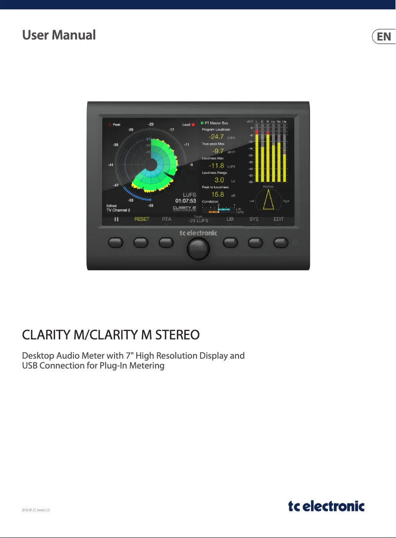 Image de la première page du manuel de l'appareil Clarity M Stereo