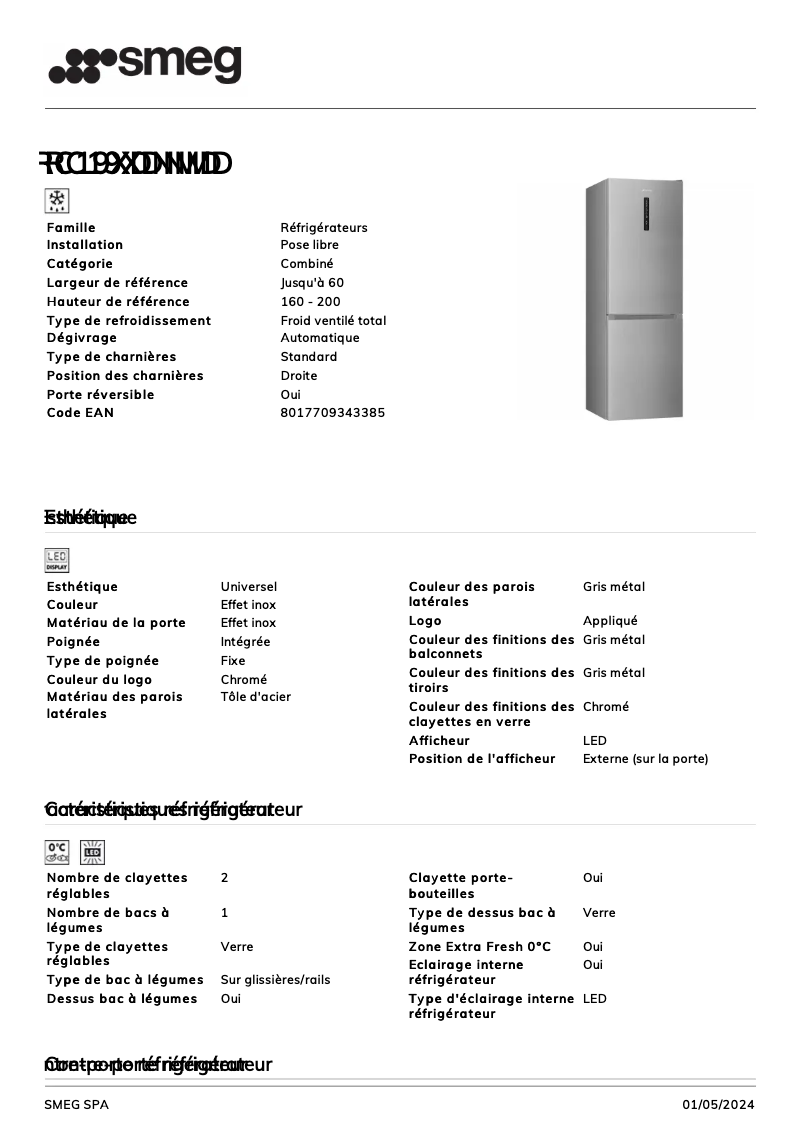 Image de la première page du manuel de l'appareil RC19XDNMD