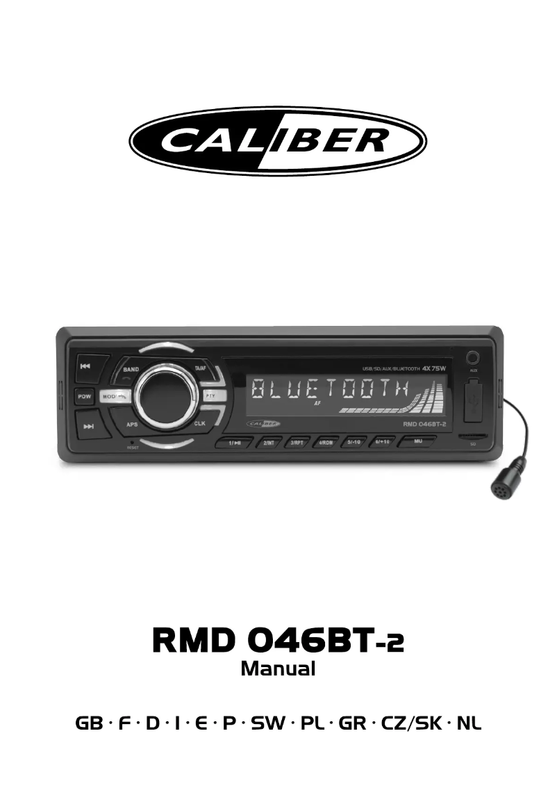 Page 1 de la notice Manuel utilisateur Caliber RMD046BT