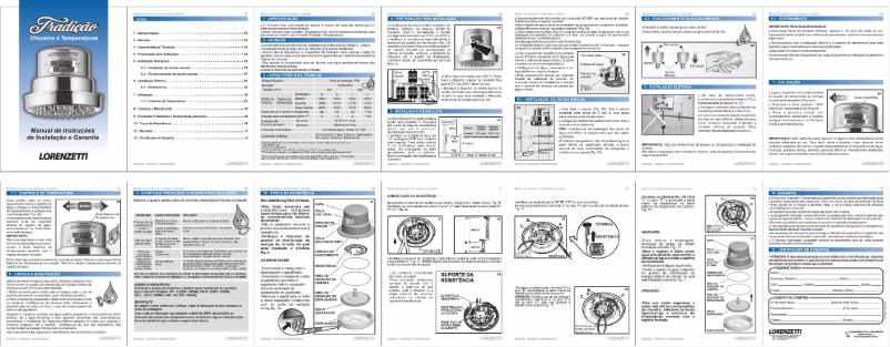 Page 1 de la notice Manuel utilisateur Lorenzetti Tradicao