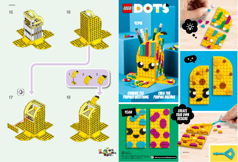 Page n°1 - Consignes visuelles Lego DOTS 41948