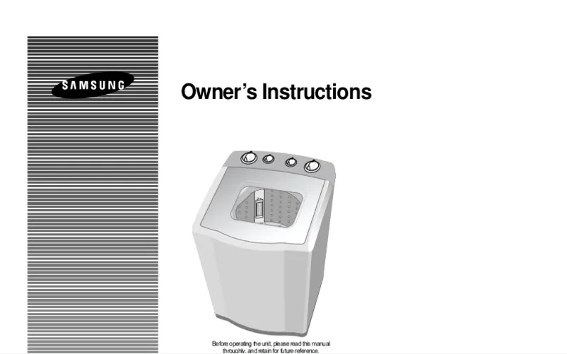 Page 1 de la notice Manuel utilisateur Samsung WS7000A1
