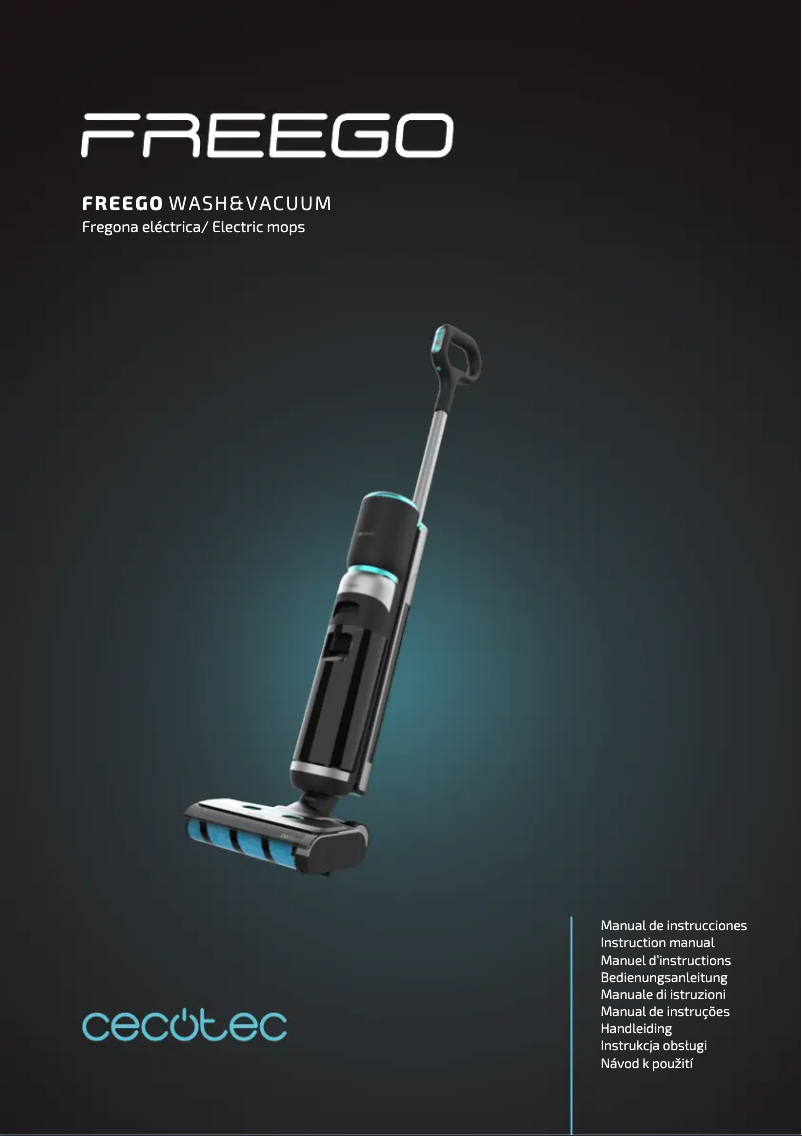Página 1 del manual Manual de usuario Cecotec FreeGo Wash&Vacuum