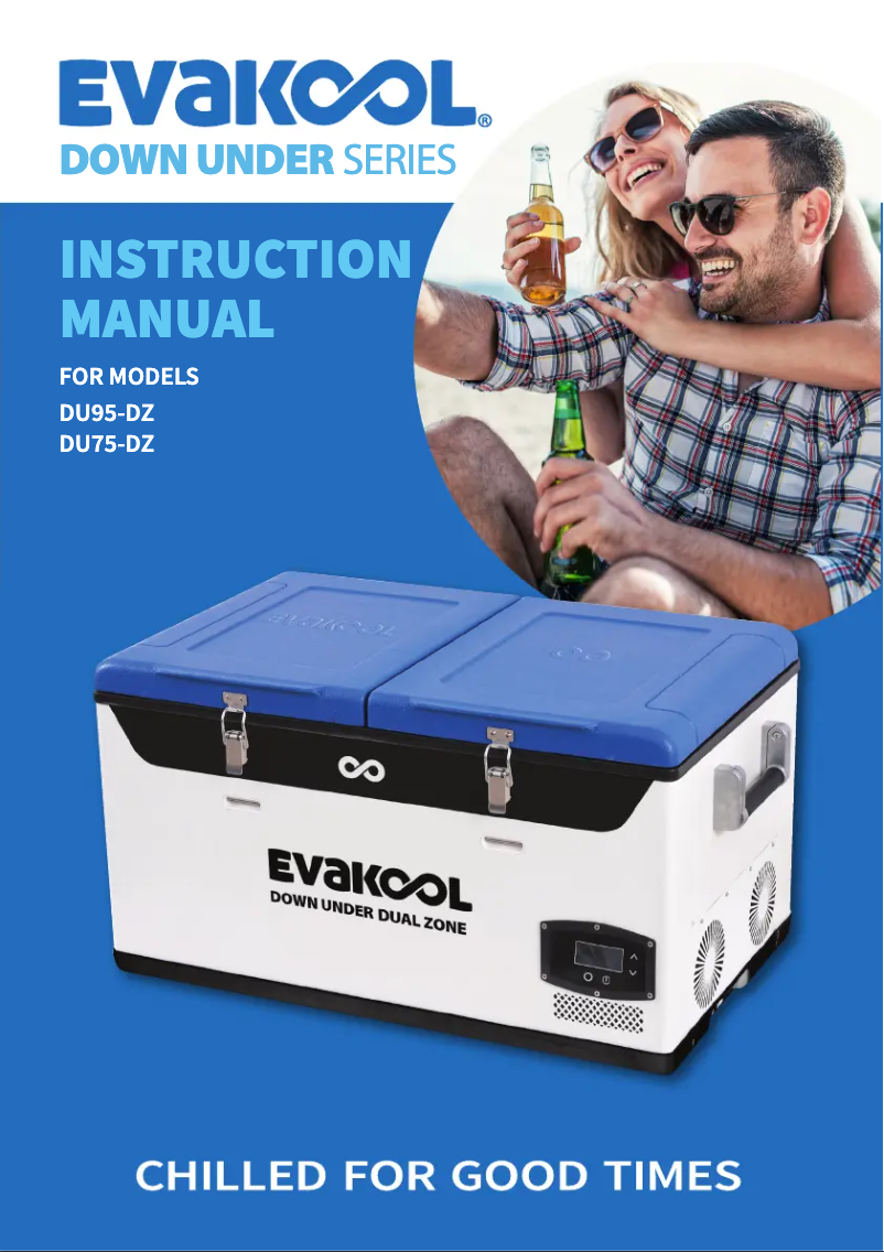 Page 1 de la notice Manuel utilisateur Evakool DU95-DZ