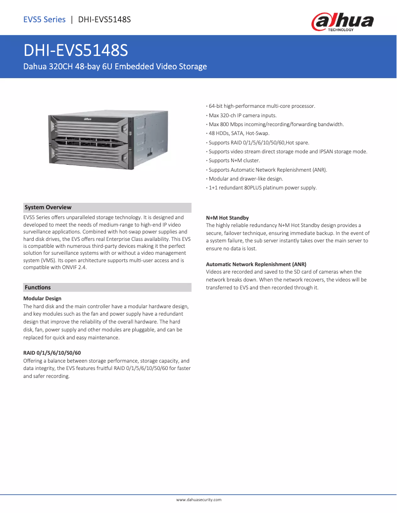 Image de la première page du manuel de l'appareil EVS5148S