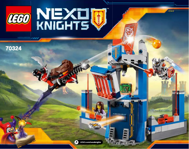 Image de la première page du manuel de l'appareil Nexo Knights 70324