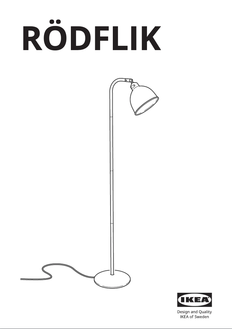 Imagen de la primera página del manual del dispositivo RÖDFLIK 905.635.71