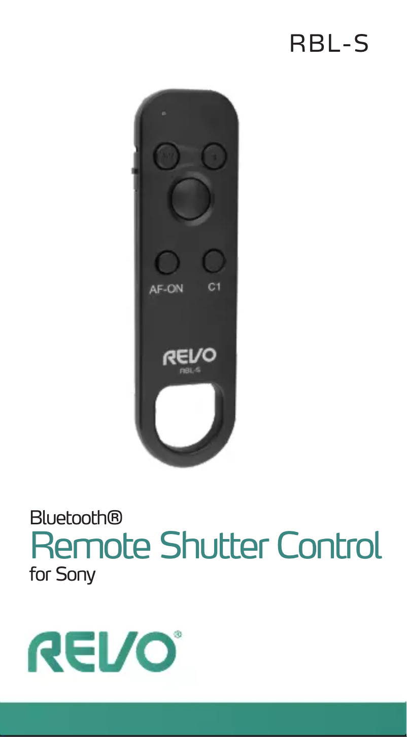 Image de la première page du manuel de l'appareil RBL-S