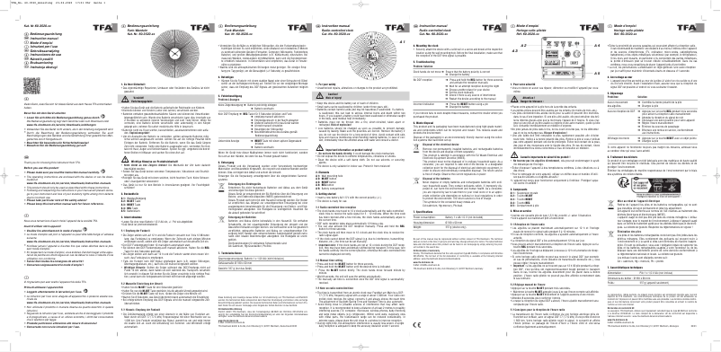 Page 1 de la notice Manuel utilisateur TFA ROKOKO 60.3520.01