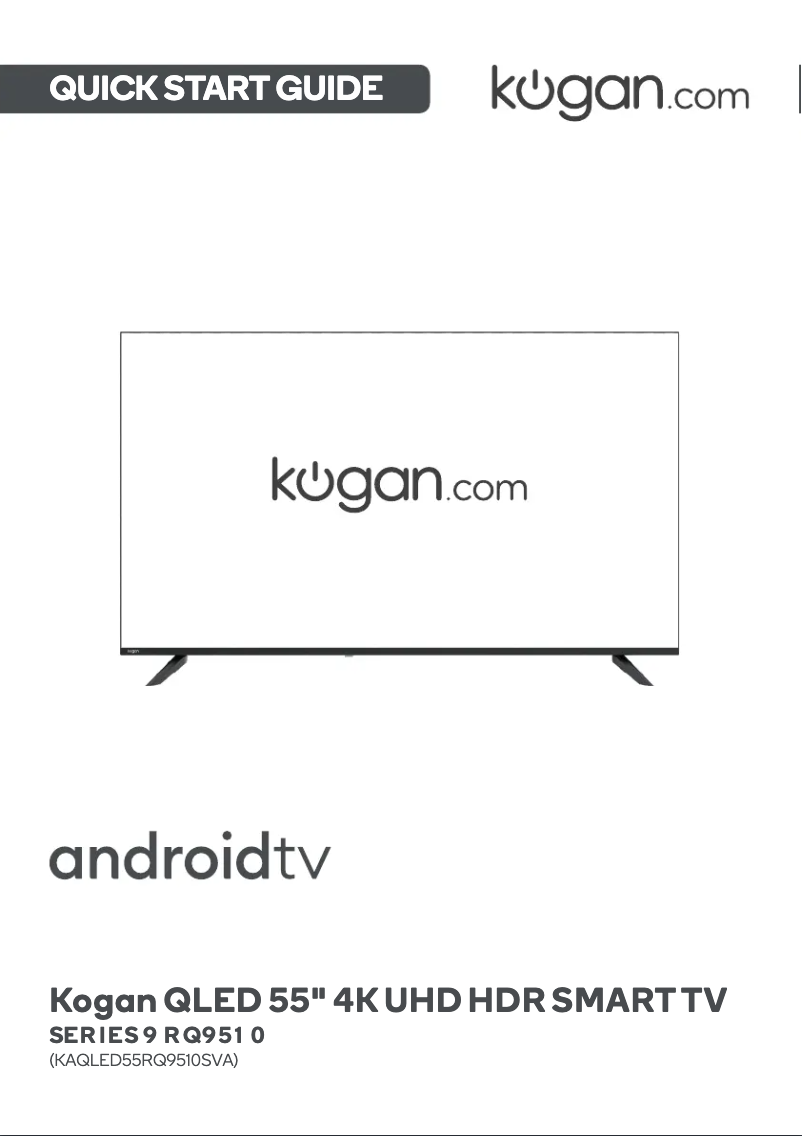 Page 1 de la notice Manuel utilisateur Kogan RQ9510