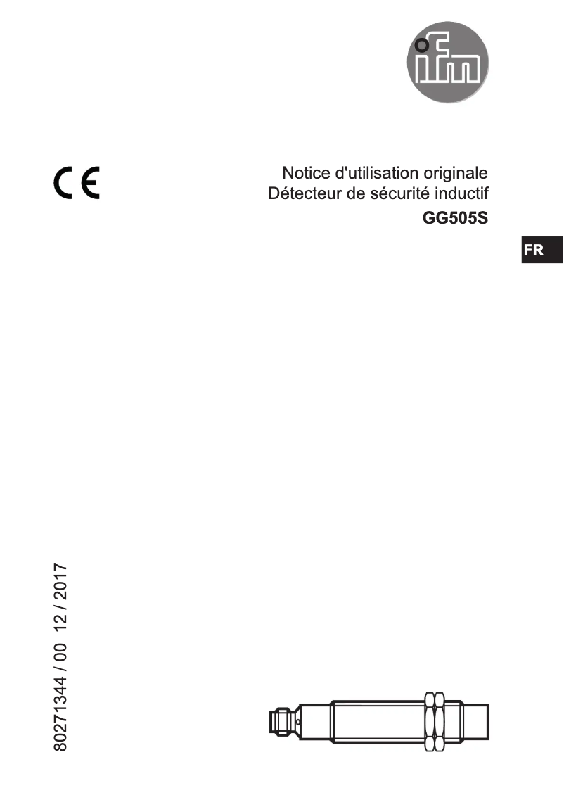 Image de la première page du manuel de l'appareil GG505S
