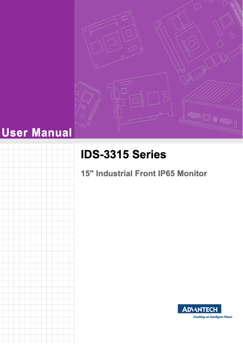 Image de la première page du manuel de l'appareil IDS-3315P-50XGA1