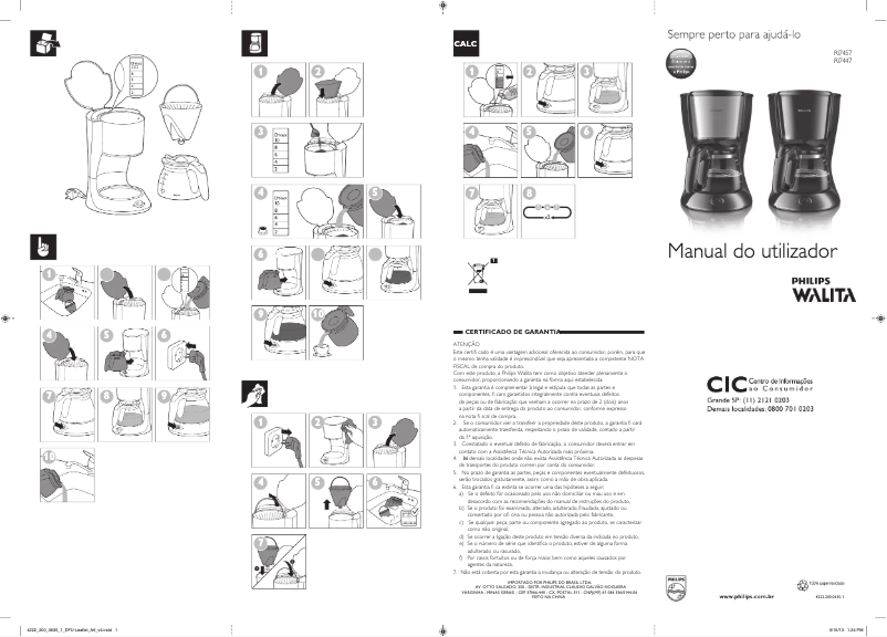 Page n°1 - Manuel utilisateur Philips Daily Collection RI7457
