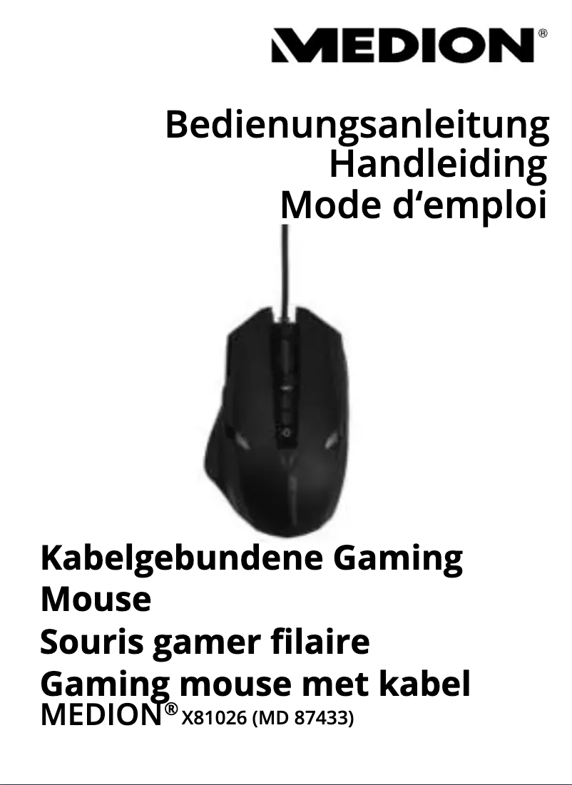 Page 1 de la notice Manuel utilisateur Medion Erazer X81026