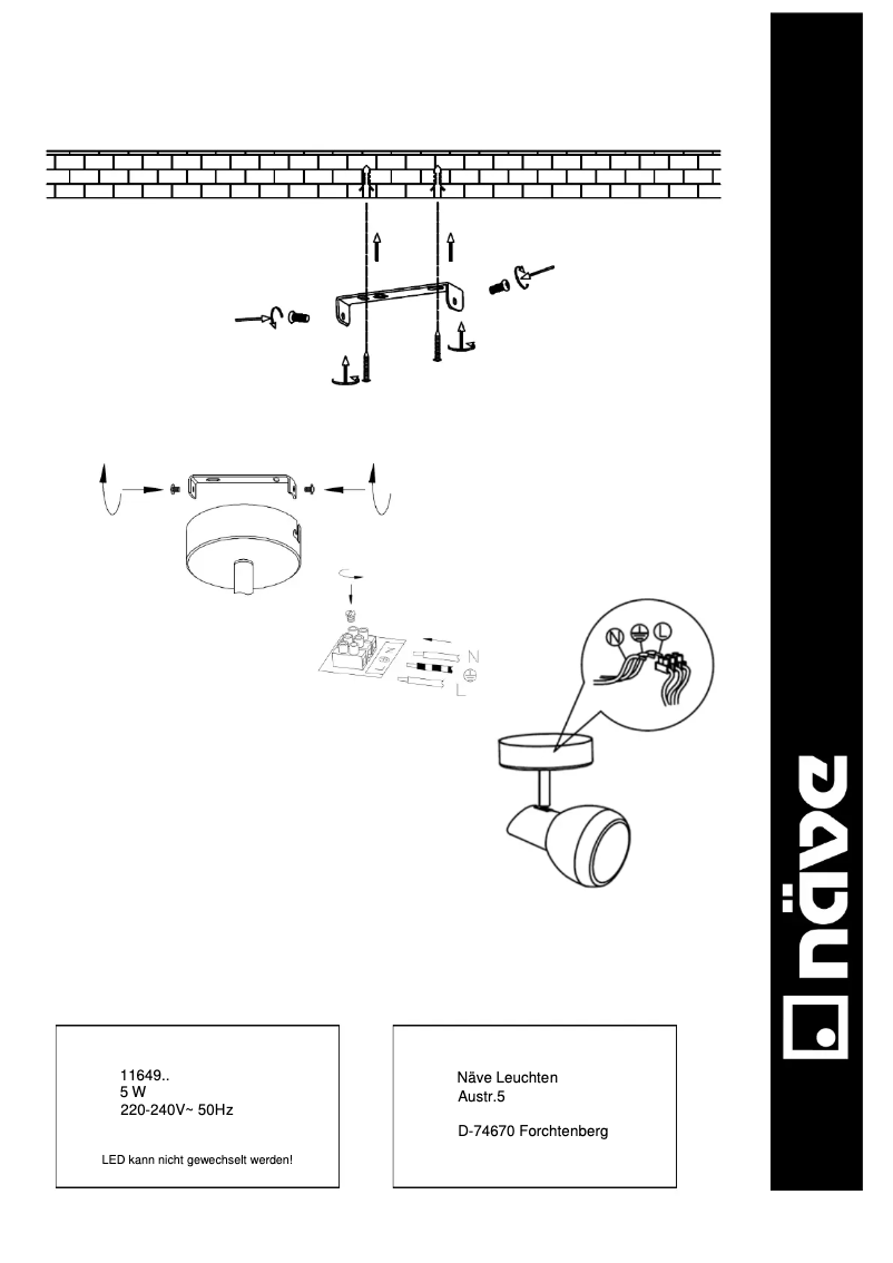 Page n°1 - Manuel utilisateur Näve Chromey