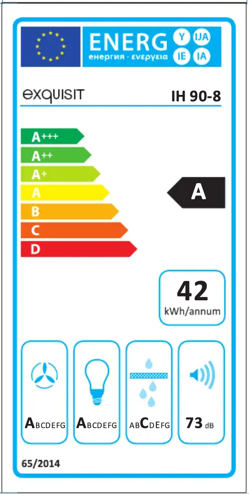 Page 1 de la notice Manuel utilisateur Exquisit IH90-8