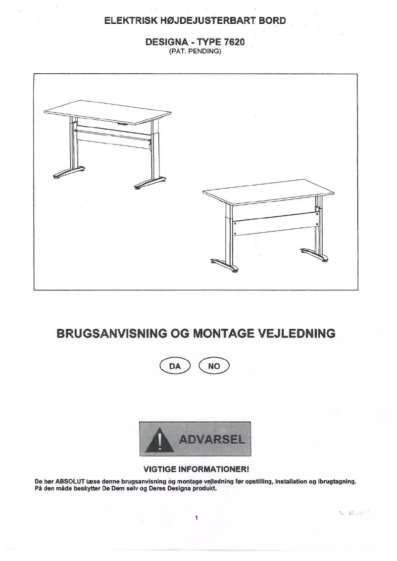 Page 1 de la notice Manuel utilisateur JYSK Makholm (80x160x65)