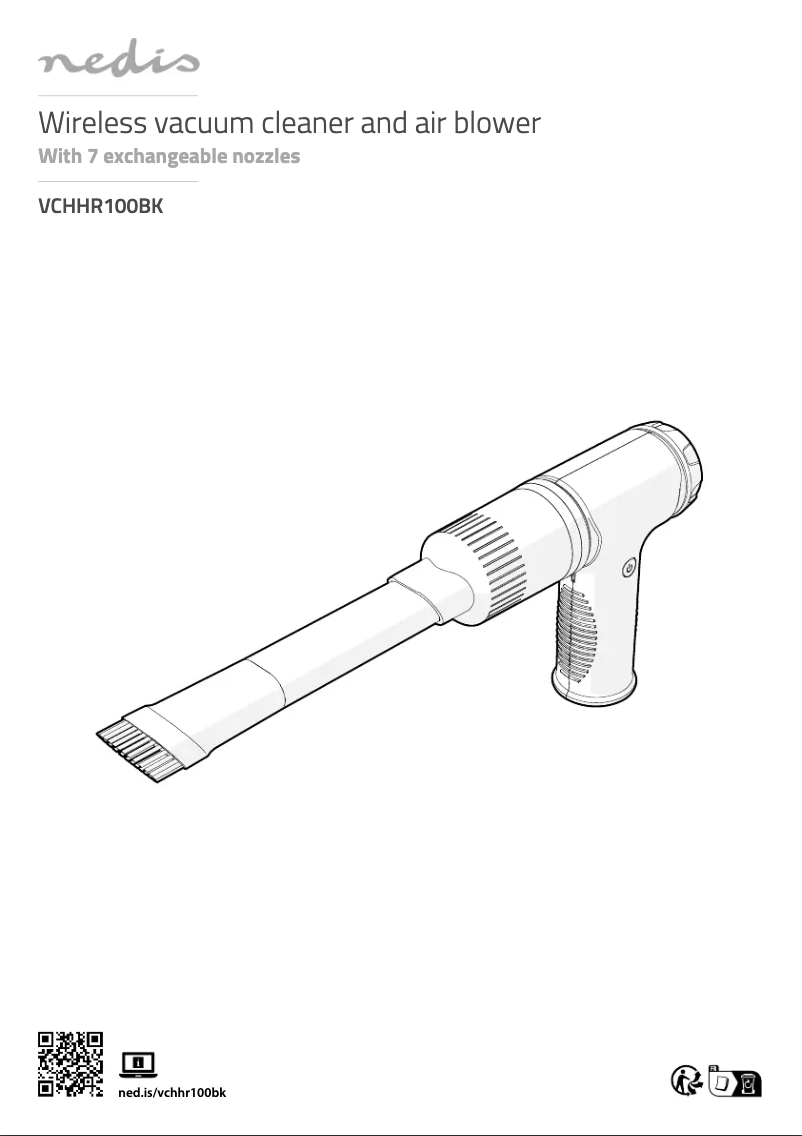 Page 1 de la notice Manuel utilisateur Nedis VCHHR100BK