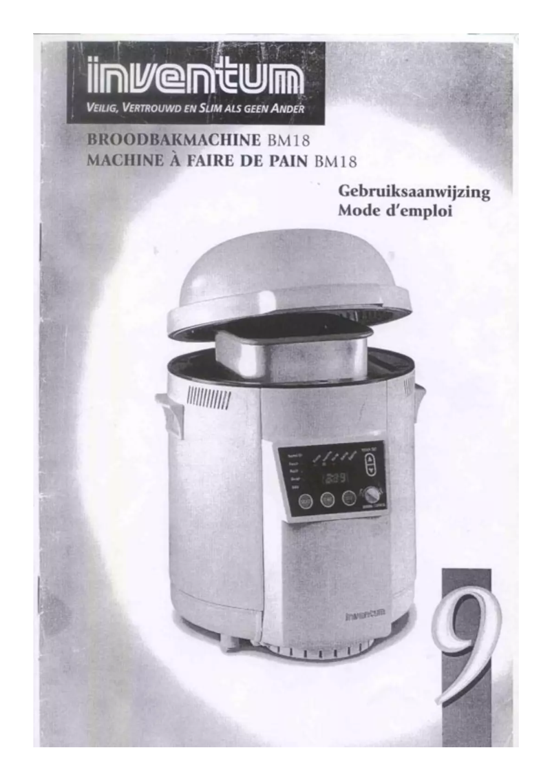 Page n°1 - Manuel utilisateur Inventum BM18