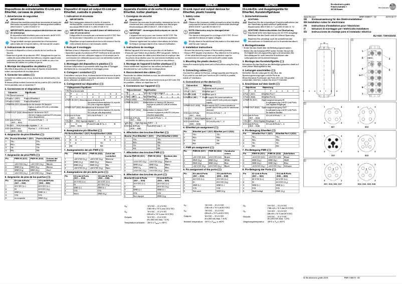 Page n°1 - Manuel utilisateur IFM AL1020