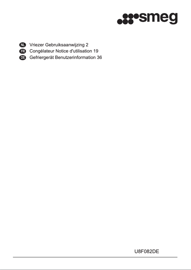 Page 1 de la notice Manuel utilisateur Smeg U8F082DE