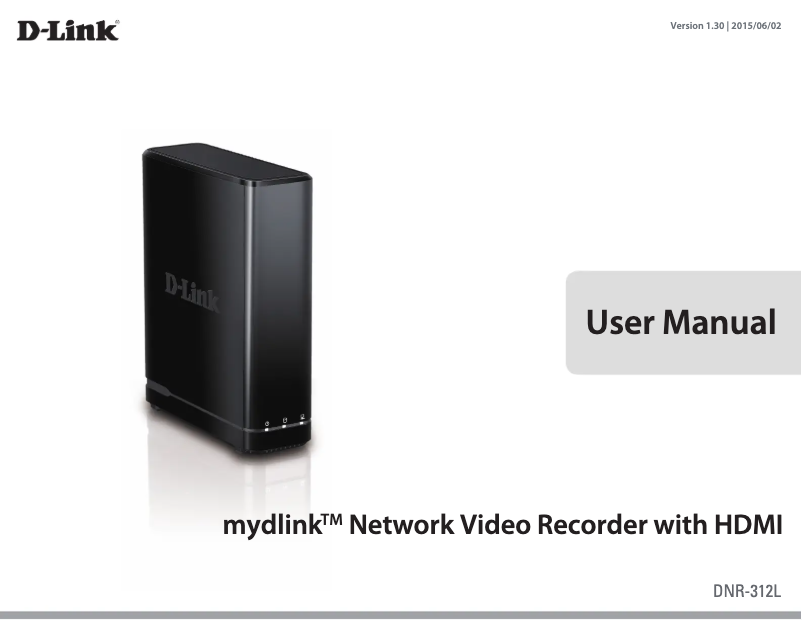 Page 1 de la notice Manuel utilisateur D-Link DNR-312L
