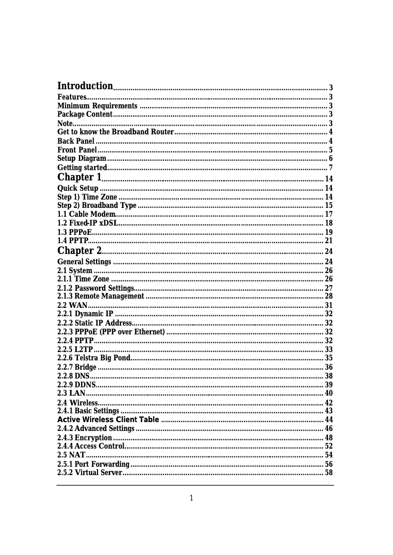 Page 1 de la notice Manuel utilisateur Sandberg Wireless Broadband Router 130-93
