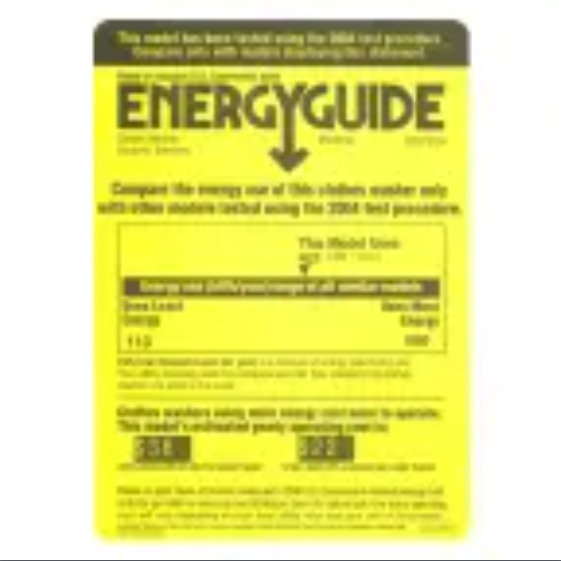 Page 1 de la notice Label énergétique Hotpoint VVSR1030HWO