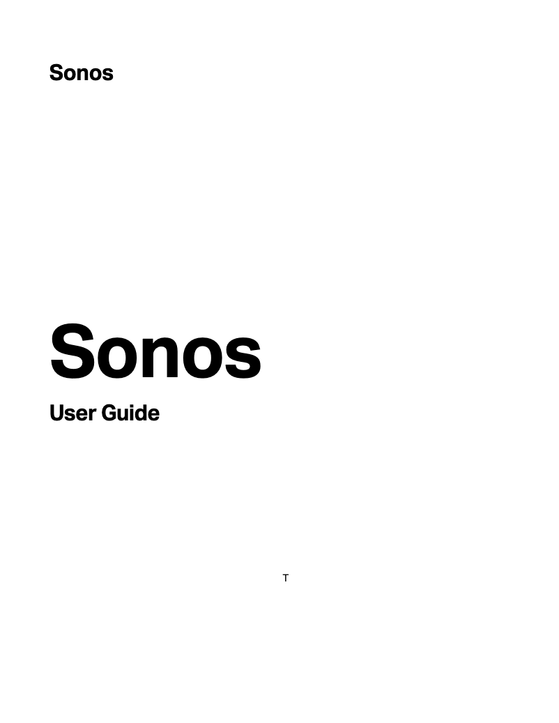 Page n°1 - Manuel utilisateur Sonos Amp