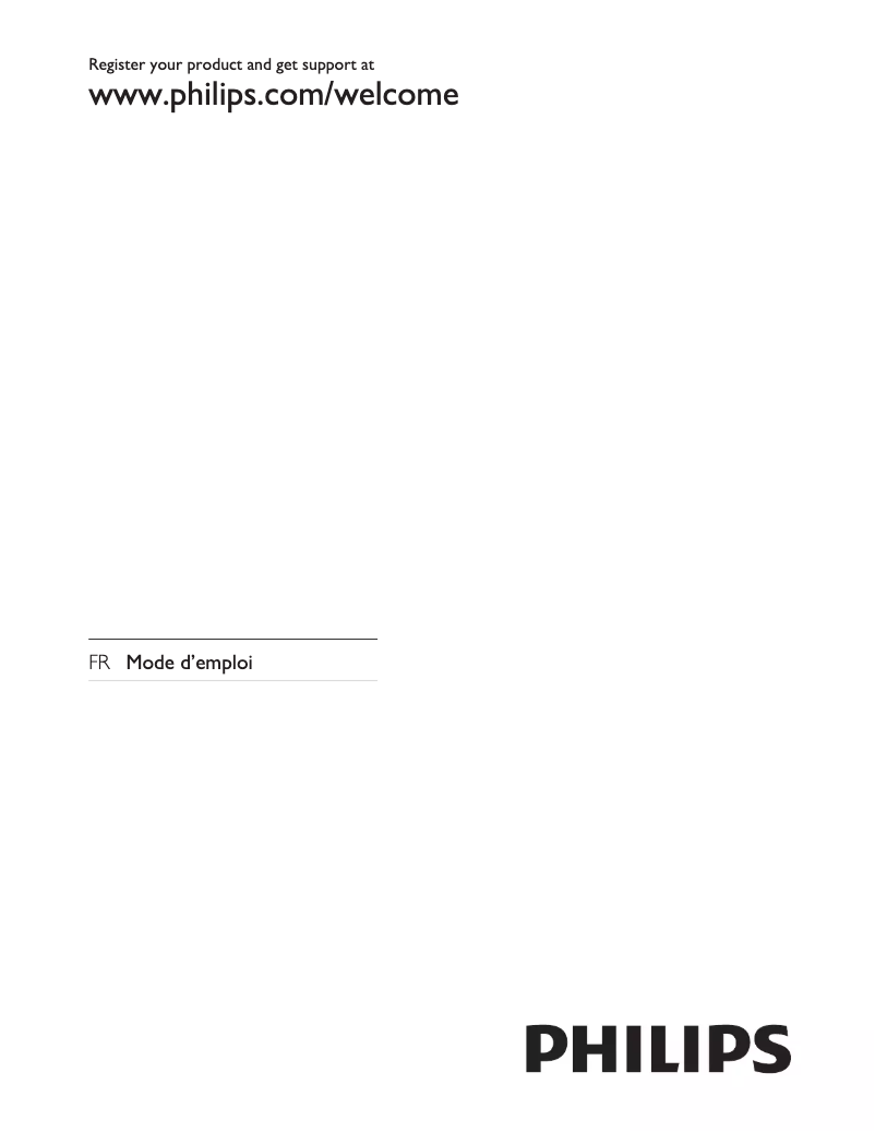 Page 1 de la notice Manuel utilisateur Philips 32HFL5870D