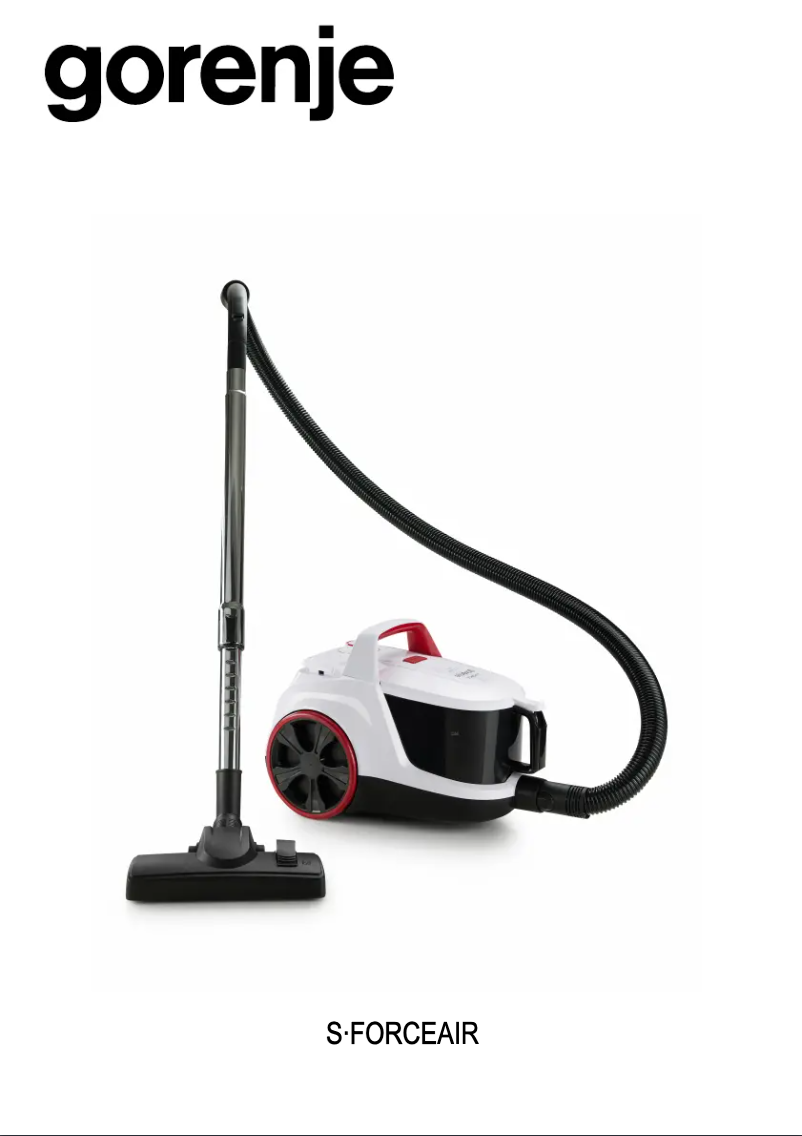 Page n°1 - Manuel utilisateur Gorenje S-Force Air
