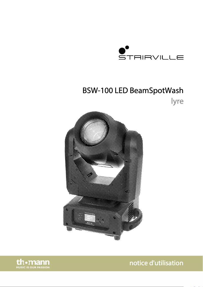 Página 1 del manual Manual de usuario Stairville BSW-100 LED BeamSpotWash