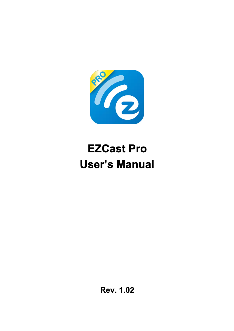 Página 1 del manual Manual de usuario EZCast Pro