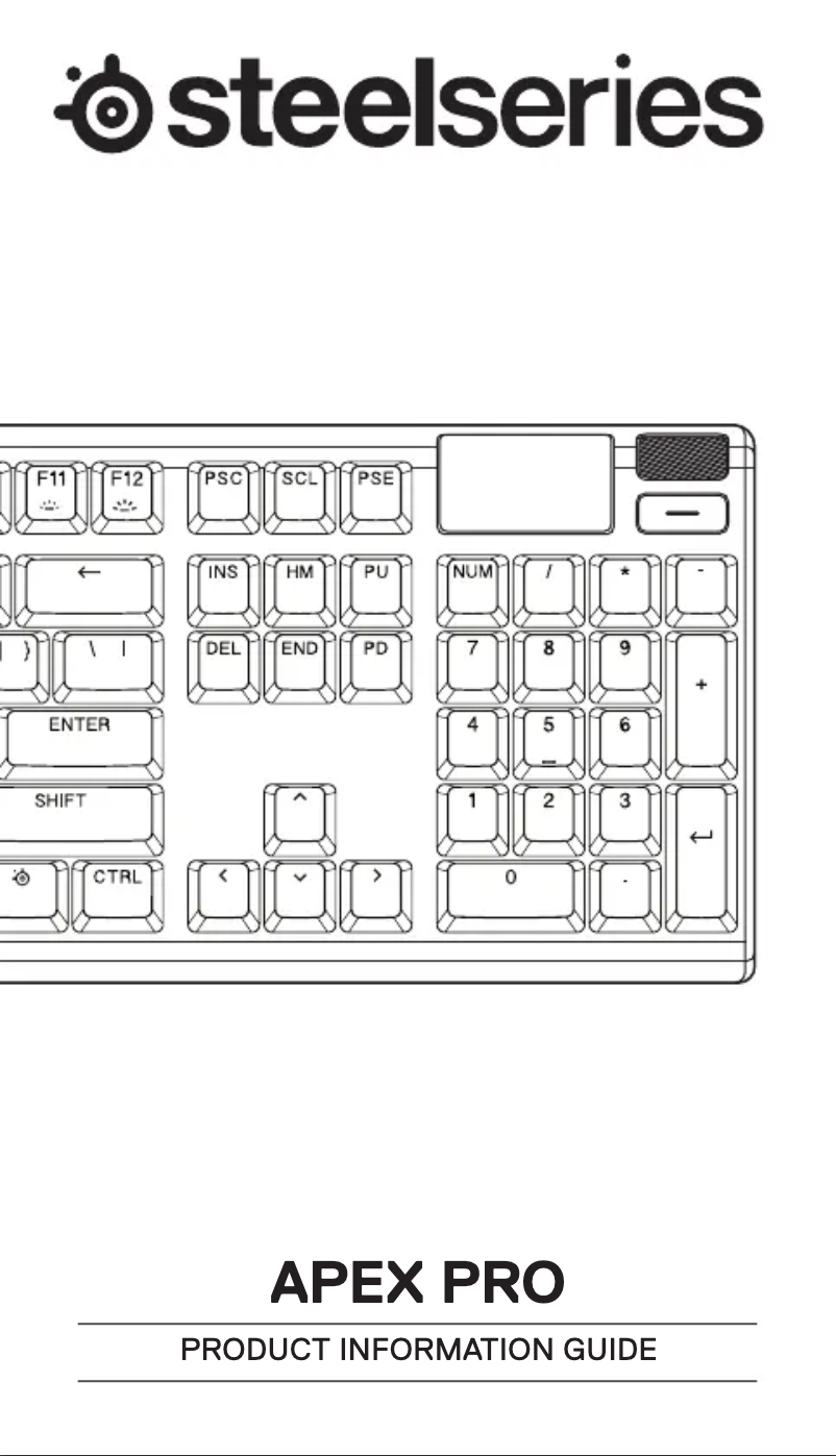 Image de la première page du manuel de l'appareil Apex Pro Gen 3