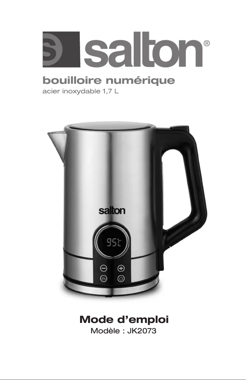 Page 1 de la notice Manuel utilisateur Salton JK2073