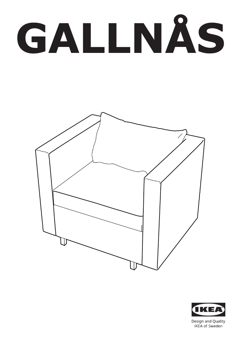 Image de la première page du manuel de l'appareil GALLNÅS 205.068.95