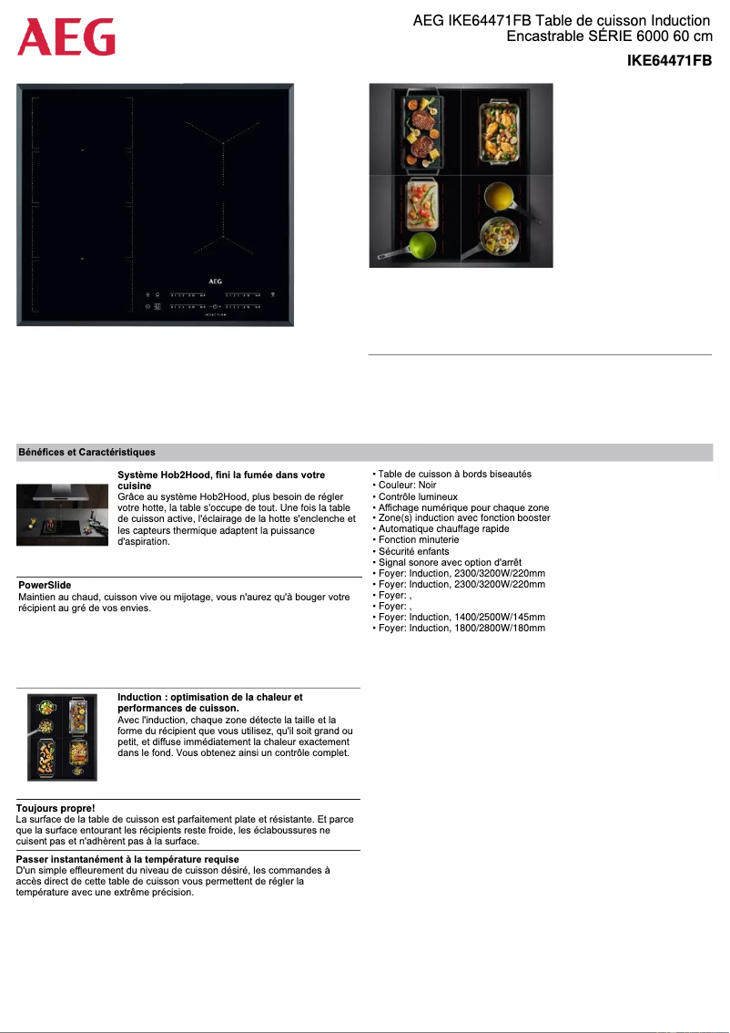Image de la première page du manuel de l'appareil IKE64471FB