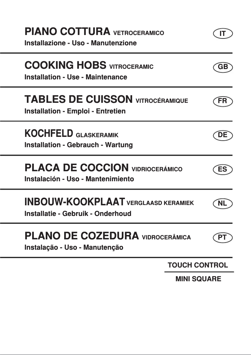 Page 1 de la notice Manuel utilisateur M-System MKK-605