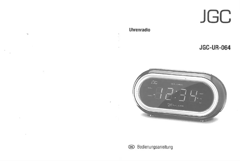 Página 1 del manual Manual de usuario JGC UR-064