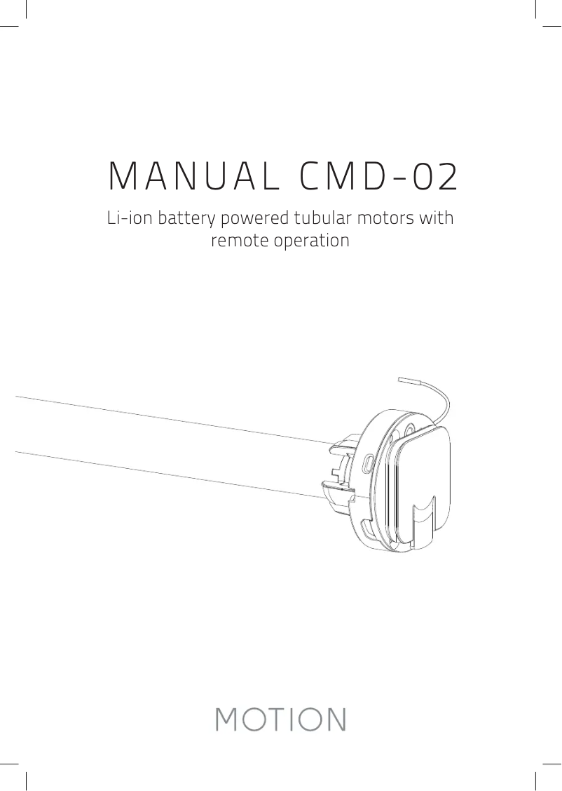 Página 1 del manual Manual de usuario Motion CMD-02
