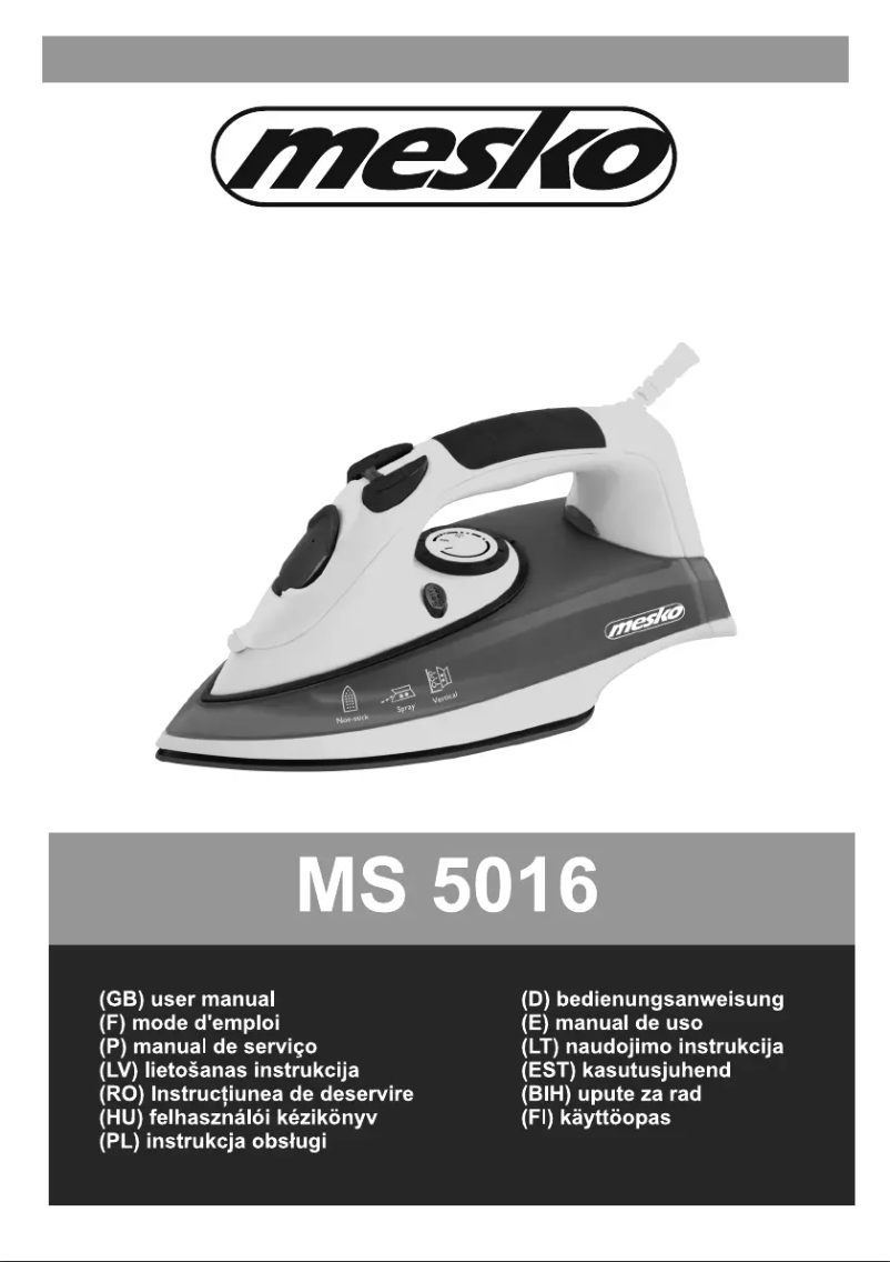 Image de la première page du manuel de l'appareil MS 5016