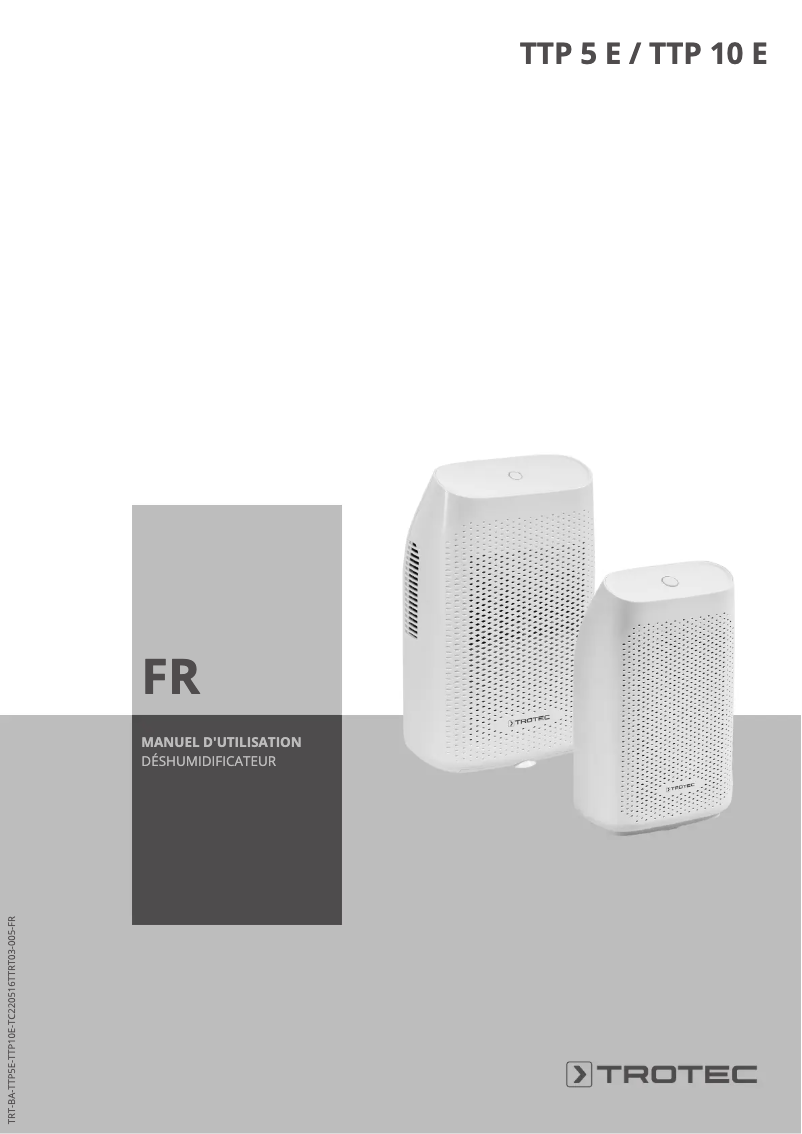 Página 1 del manual Manual de usuario Trotec TTP 5 E