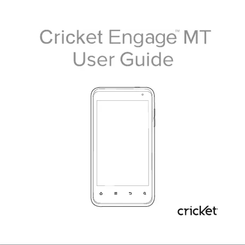 Page 1 de la notice Manuel utilisateur ZTE Cricket Engage MT
