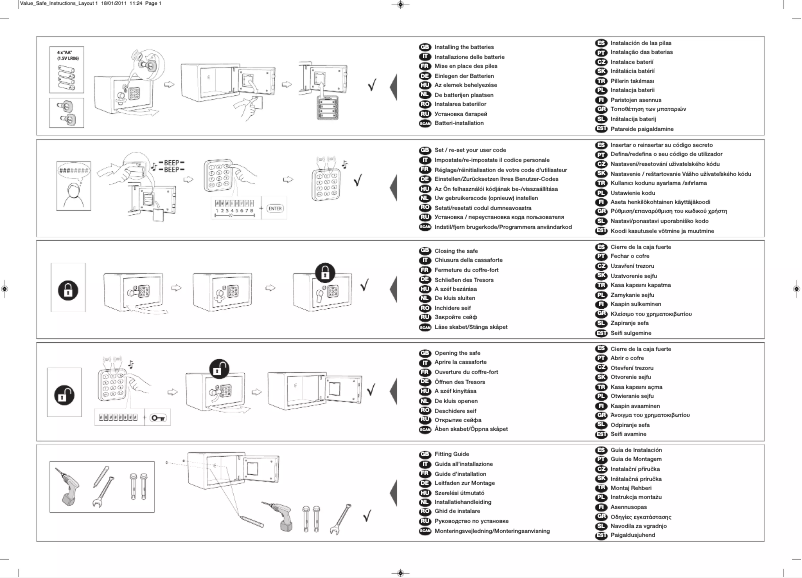 Página 1 del manual Manual de usuario Yale YSV/200/DB1