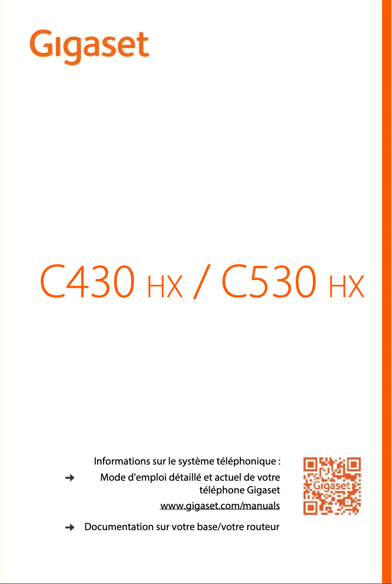 Page n°1 - Manuel utilisateur Gigaset C530HX