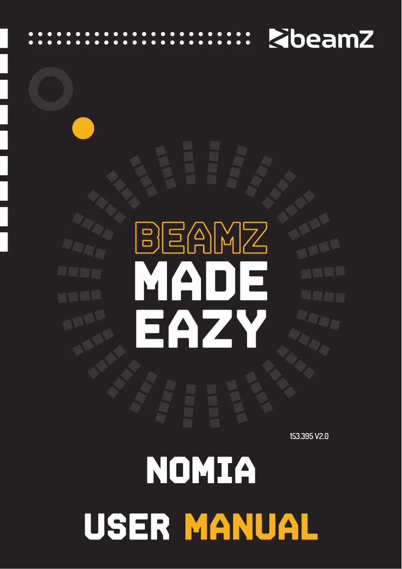 Page 1 of the manual User Manual BeamZ Nomia SC LED Double Mini Sky 153.395